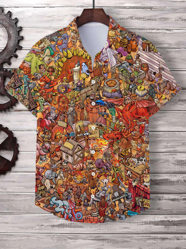 Trendový dizajn pánskej košele s 3D digitálnou tlačou z roku 2025, populárna americká mládežnícka továrenská predajňa bez kapucne