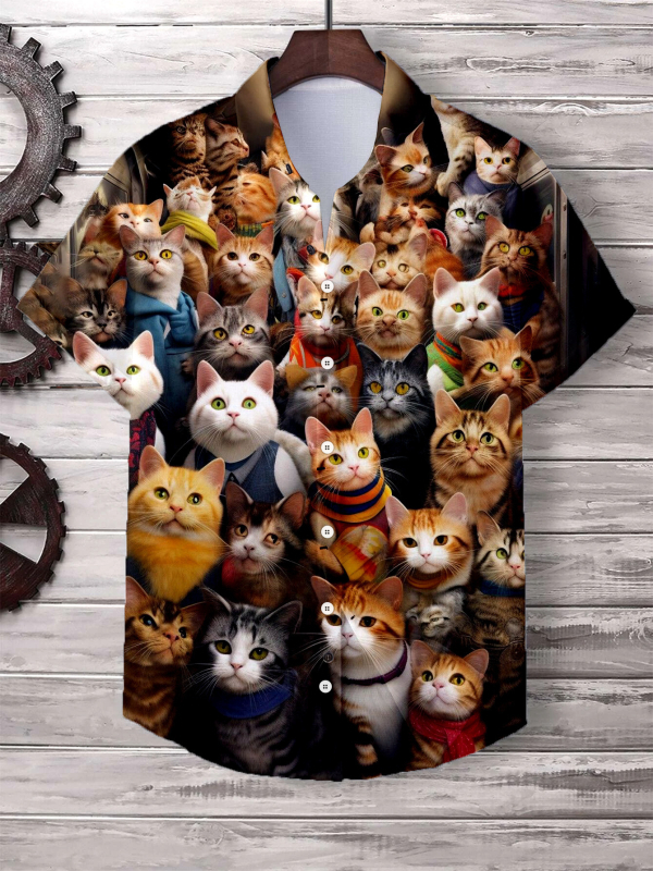 Trendový dizajn pánskej košele s 3D digitálnou tlačou z roku 2025, populárna americká mládežnícka továrenská predajňa bez kapucne