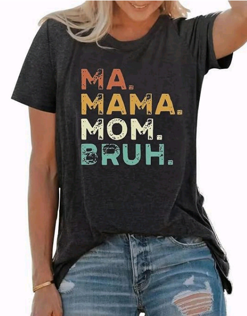 Jachetă pentru femei din comerț exterior, comerț electronic transfrontalier, tricou din bumbac colorat cu imprimeu de Crăciun de la Amazon