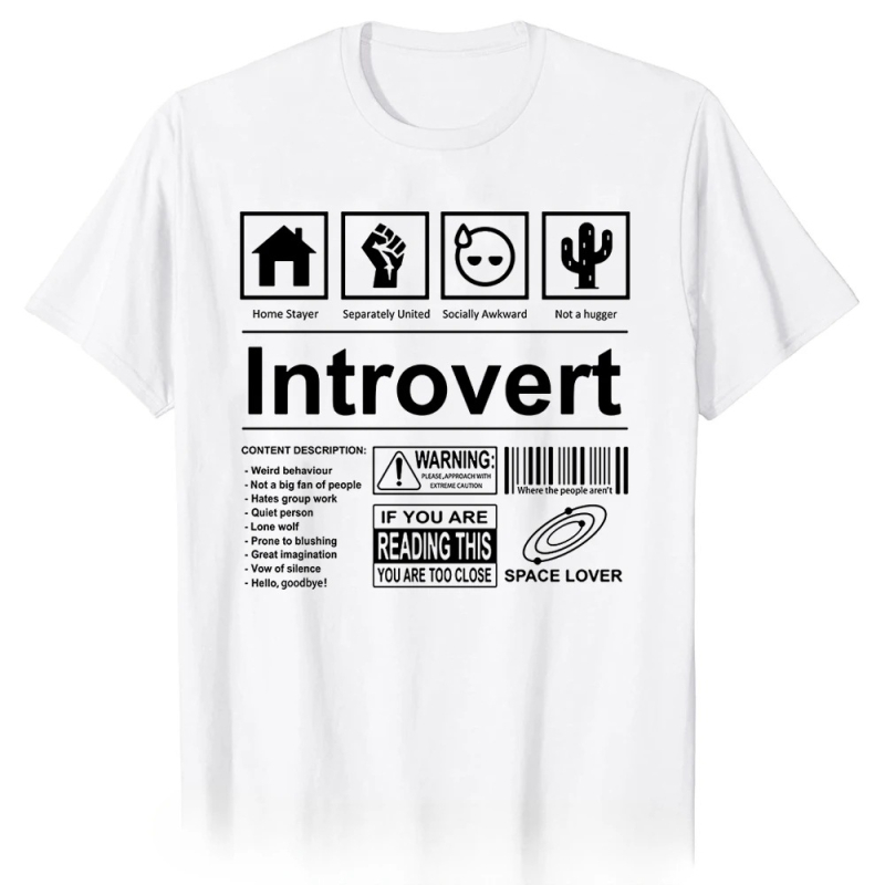 Naljakad ütlused Huumor Introverid Naljakad T-särgid Introvert Logo