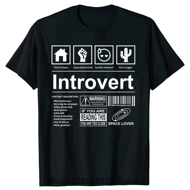 Vicces mondások Humor Introverek Vicc pólók Introvertált logó