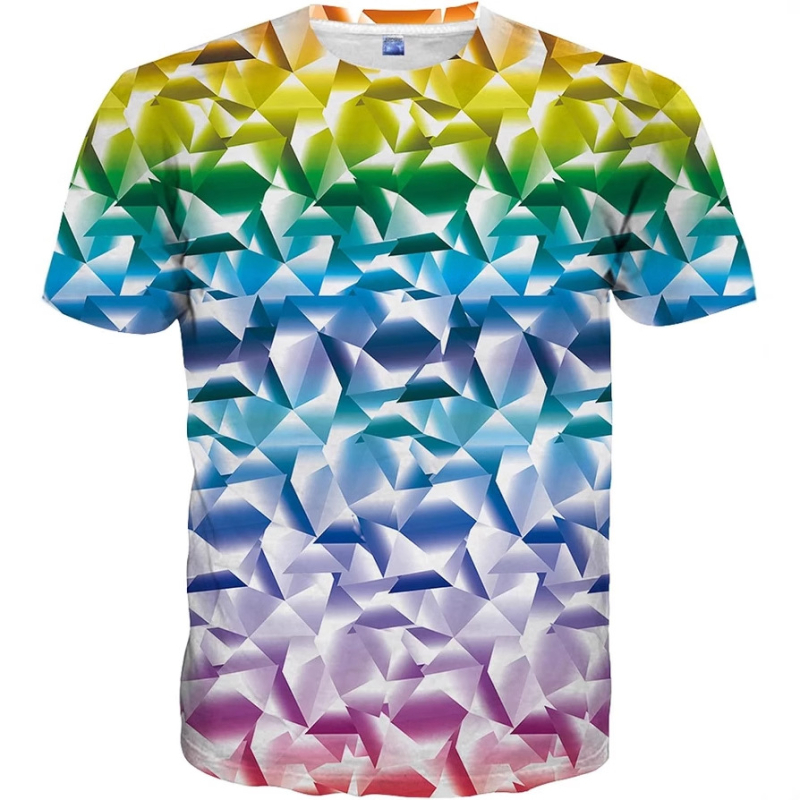 Európa és az Egyesült Államok határokon átnyúló macskamintás póló külkereskedelem 3D digitális nyomtatás rövid ujjú bő lezser kabát közvetlen értékesítés