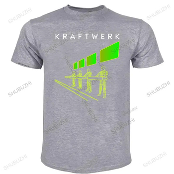 Nauji laisvalaikio marškinėliai „Kraftwerk 3D“ juodi marškinėliai su elektro...