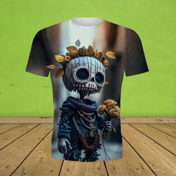 Εξωτερικό εμπόριο διασυνοριακό καλοκαίρι 3D ψηφιακή εκτύπωση T-shirt μόδας με στρογγυλή λαιμόκοψη κοντό μανίκι χαλαρό άνετο μπουφάν κατασκευαστές πηγής