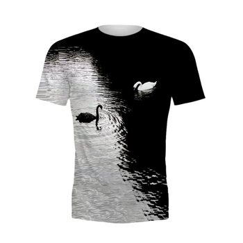 Εξωτερικό εμπόριο διασυνοριακό καλοκαίρι 3D ψηφιακή εκτύπωση T-shirt μόδας με στρογγυλή λαιμόκοψη κοντό μανίκι χαλαρό άνετο μπουφάν κατασκευαστές πηγής