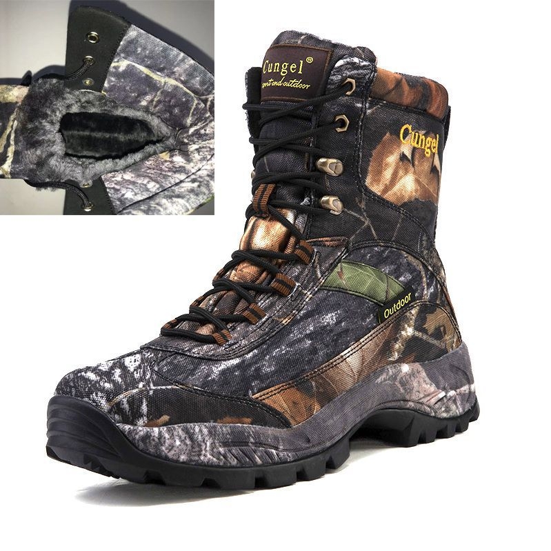 Vyriški lauko didelio dydžio užsienio prekybos maskuojamieji kariniai batai, neslystantys, atsparūs dilimui, vandeniui, paslėpti žygio medžioklės batai