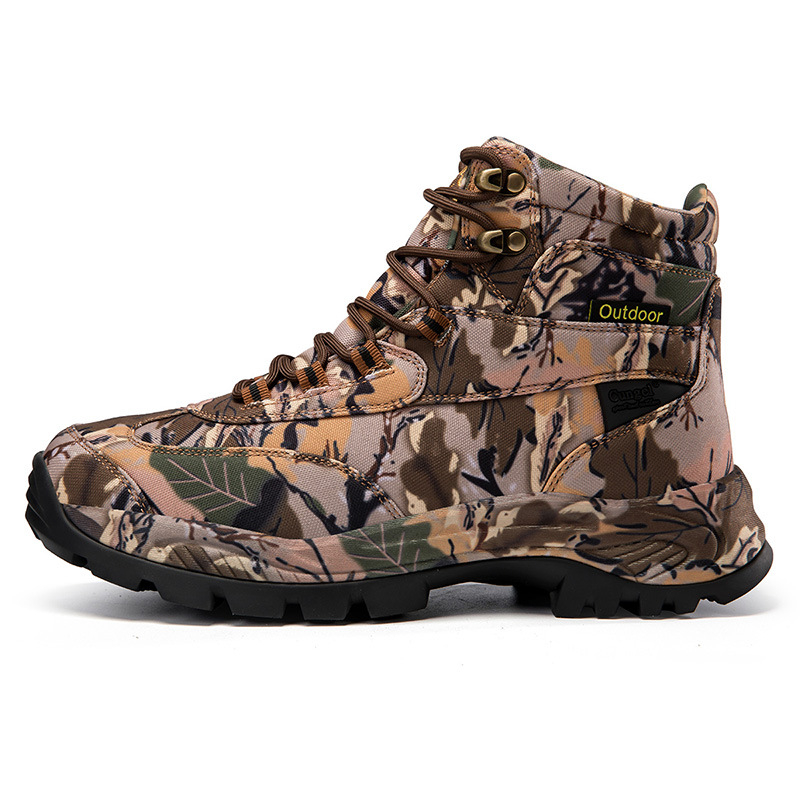 Vyriški lauko didelio dydžio užsienio prekybos maskuojamieji kariniai batai, neslystantys, atsparūs dilimui, vandeniui, paslėpti žygio medžioklės batai