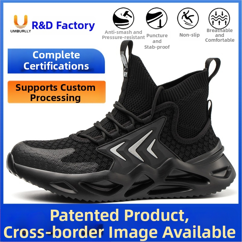 Darbo apsaugos batai, urmu, atsparūs smūgiams, lengvi darbo batai, plieninė nosis, skraidantys austi, kvėpuojantys apsauginiai batai, vyriški darbo batai