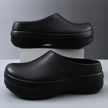 Šefo batai moterims, vasariniai, storo pado, „Baotou“, atsparūs dilimui, neslystantys, kvėpuojantys, EVA, nesmirdantys, vyriški šlepetės