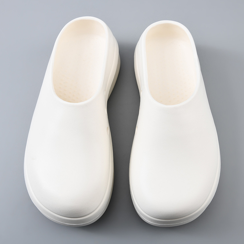 Šefo batai moterims, vasariniai, storo pado, „Baotou“, atsparūs dilimui, neslystantys, kvėpuojantys, EVA, nesmirdantys, vyriški šlepetės