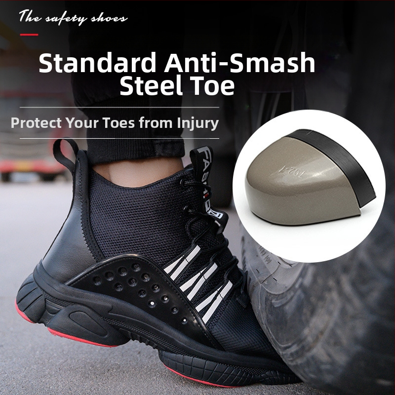 Мъжки обувки за защита на труда, леки, дезодориращи, устойчиви на удари и пробиване, със стоманено бомбе, удобни, дишащи, безопасни за работа, дамски зимни обувки, устойчиви на износване