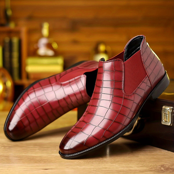 Jesen 2024. Nove Chelsea čizme većih veličina, prekogranične špicaste britanske Martin čizme, muške kratke čizme, britanske muške kožne cipele