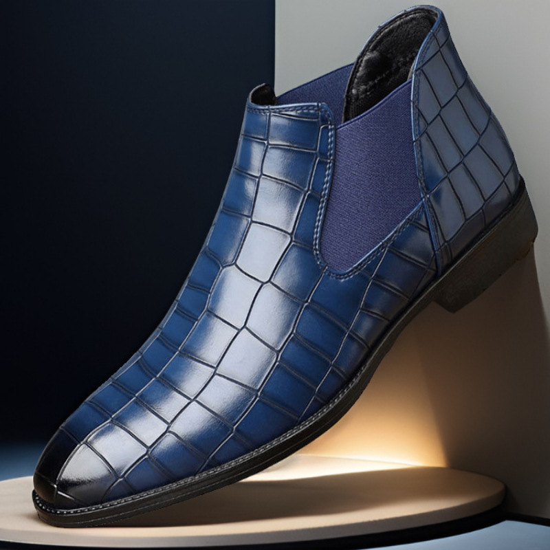 Jesen 2024. Nove Chelsea čizme većih veličina, prekogranične špicaste britanske Martin čizme, muške kratke čizme, britanske muške kožne cipele