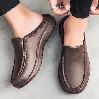 Παπούτσια Σεφ, Απλά και Καθημερινά Παπούτσια Οδήγησης Slip-On, Μοντέρνα Δερμάτινα Παπούτσια Μεγάλα Μεγέθη Εξαγωγής Μικρά, Καθημερινά Ανδρικά Παπούτσια Μέγεθος 48