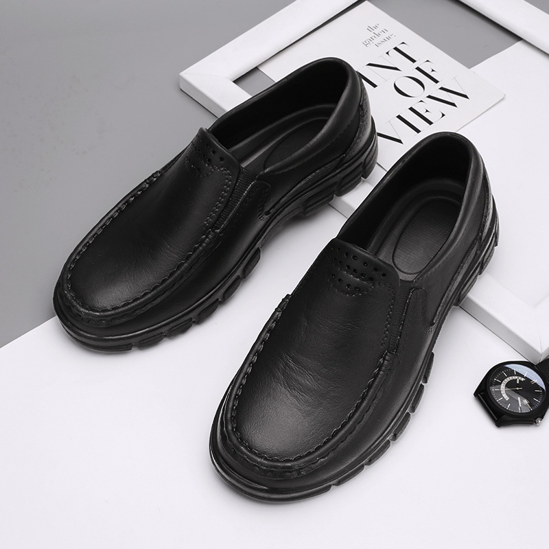 Pantofi de bucătar, pantofi de șofat simpli și casual, pantofi din piele la modă, mărime mare, export transfrontalier, mărimea 48, pantofi casual pentru bărbați