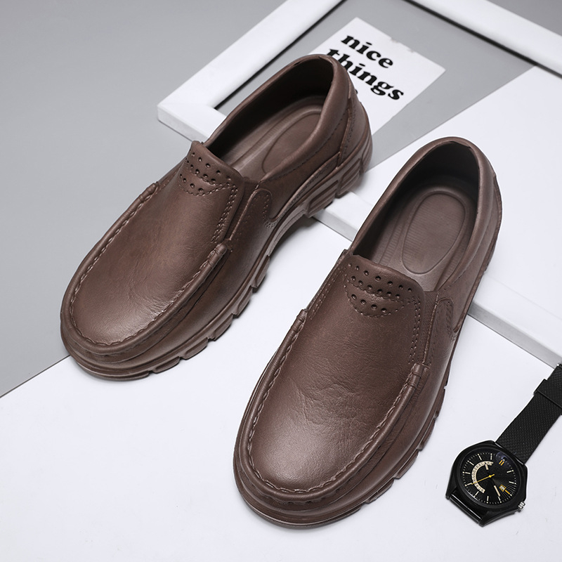 Pantofi de bucătar, pantofi de șofat simpli și casual, pantofi din piele la modă, mărime mare, export transfrontalier, mărimea 48, pantofi casual pentru bărbați