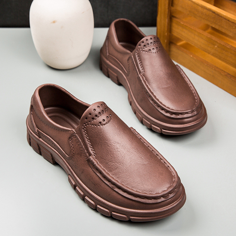 Pantofi de bucătar, pantofi de șofat simpli și casual, pantofi din piele la modă, mărime mare, export transfrontalier, mărimea 48, pantofi casual pentru bărbați