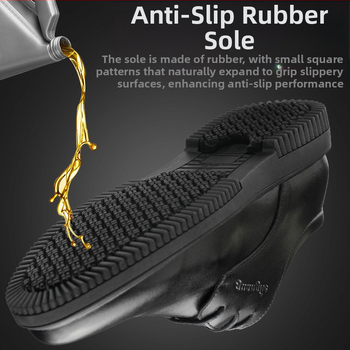 Virtuvės avalynė, virėjo avalynė, vyriška neslystanti, vandeniui ir aliejui atspari darbo avalynė, viešbučių aliejui ir dilimui atspari odinė avalynė, moterų pėdų apsauga