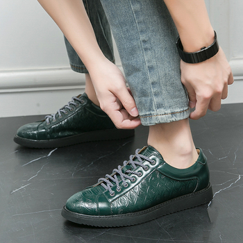 Διασυνοριακή Άνοιξη και Καλοκαίρι Νέα Δερμάτινα Παπούτσια με Δέσιμο σε Στυλ Ανδρικά, Ευρωπαϊκά, Μοντέρνα, Ανδρικά Παπούτσια Plus Size, Φόρεμα, Casual, Παπούτσια Σανδάλια, Άνδρες