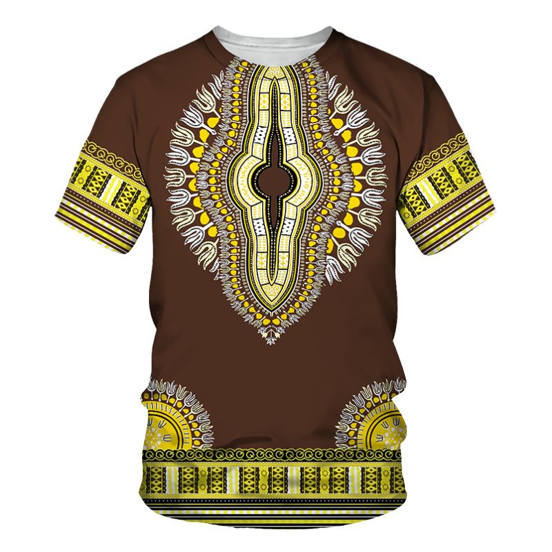 Tricou transfrontalier Europa și Statele Unite, comerț exterior, imprimare retro, tricou pentru bărbați, imprimare digitală 3D, guler rotund, mânecă scurtă, producători en-gros, tricou 3D