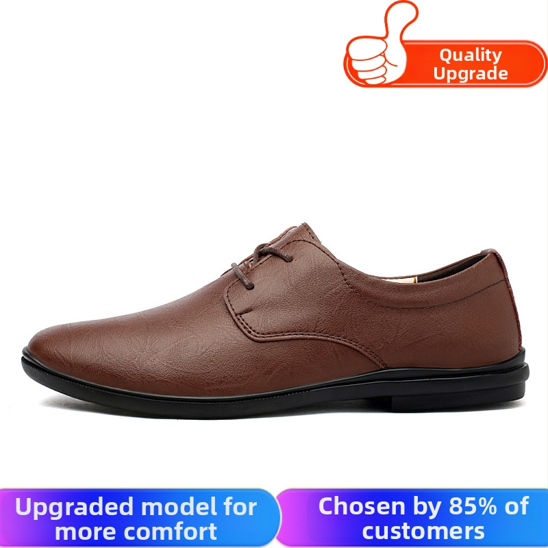 Pánske topánky Jar 2025 Nové špicaté nízke nohavice Business Casual topánky pre dospelých Pánske retro trendy malé kožené topánky