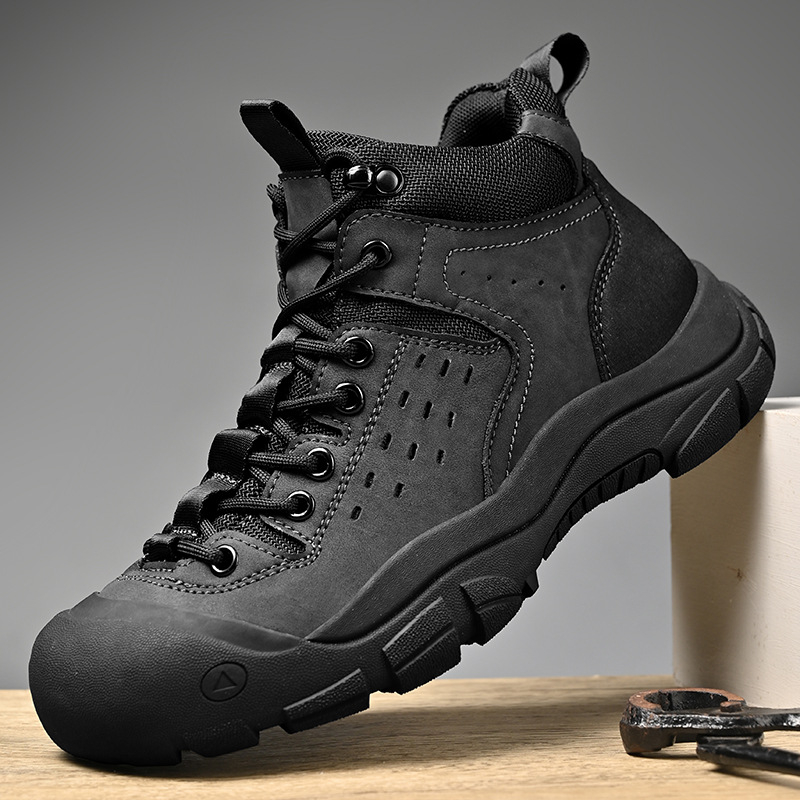 Vyriški sportiniai batai, skirti žygiams pasienyje, nauji odiniai, atsparūs dėvėjimuisi, žygiams, laisvalaikiui, sportui, batai, skirti vasarai.