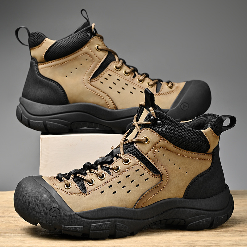 Vyriški sportiniai batai, skirti žygiams pasienyje, nauji odiniai, atsparūs dėvėjimuisi, žygiams, laisvalaikiui, sportui, batai, skirti vasarai.