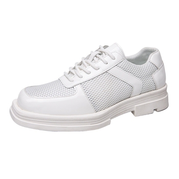 Δερμάτινα Παπούτσια Niche με Τετράγωνη Μύτη, Μοντέρνα Ανδρικά Παπούτσια Derby Stylist με Χοντρή Σόλα, Υψηλής ποιότητας, Βρετανικού Στυλ, Νεανικό Δέρμα με Υψόμετρο