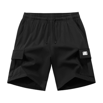 Meeste tööriistapüksid 2025. aasta suvised jääsiidist kiiresti kuivavad Korea stiilis moodsad kaubamärgi lahtised sirge säärega spordipüksid vabaajapüksid