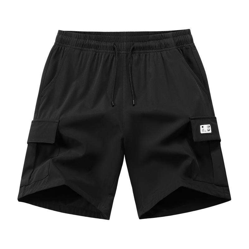 Meeste tööriistapüksid 2025. aasta suvised jääsiidist kiiresti kuivavad Korea stiilis moodsad kaubamärgi lahtised sirge säärega spordipüksid vabaajapüksid