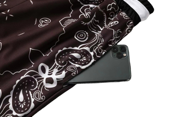 Ameerika moebrändi kiiresti kuivavad korvpallipüksid, vabaaja spordipüksid, india pähkli lillega, põlvepikkused püksid, fitness-spordipüksid