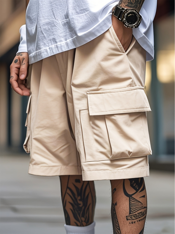 Meeste uued sirged tööriistapüksid, uued lahtised ühevärvilised õhukesed vabaajapüksid