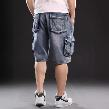 Vasaros mados funkciniai tiesūs įrankių šortai vyriški dizaino pojūčiai madingi prekės ženklo lauko sportiniai penkių taškų džinsai vyriški drabužiai