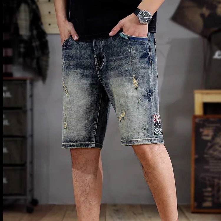 Vasaros mados funkciniai tiesūs įrankių šortai vyriški dizaino pojūčiai madingi prekės ženklo lauko sportiniai penkių taškų džinsai vyriški drabužiai