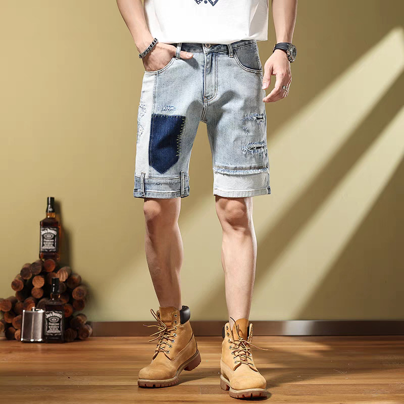 Vasaros mados funkciniai tiesūs įrankių šortai vyriški dizaino pojūčiai madingi prekės ženklo lauko sportiniai penkių taškų džinsai vyriški drabužiai