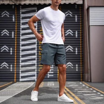 Pánske ležérne cargo šortky Crosshraničné, Talent Monster, letné, nové, pre voľný čas, fitness, tréning, cestovanie, športové cargo nohavice