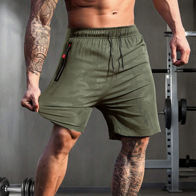 Pantaloni scurți de camuflaj pentru bărbați, stil european transfrontalier, de vară americană, plus mărime, pentru sport, în aer liber, pentru fitness