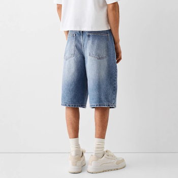 Pantaloni scurți din denim elastici în patru culori, cu cinci colțuri, de pe AliExpress Amazon, pentru bărbați europeni și americani