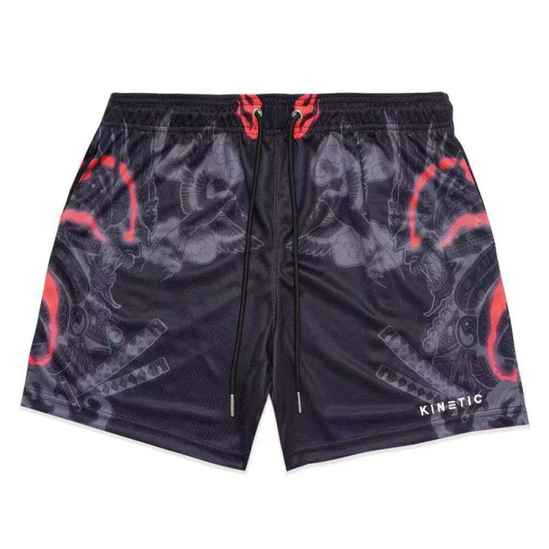 KINETIC Tide brändi suvine uus spordi-, fitness- ja jooksmispüks, korvpall, neljapunktilised lühikesed püksid, kiiresti kuivavad, trendikad ühes tükis püksid, põlvkond