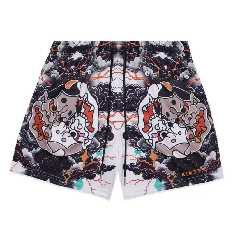 KINETIC Tide brändi suvine uus spordi-, fitness- ja jooksmispüks, korvpall, neljapunktilised lühikesed püksid, kiiresti kuivavad, trendikad ühes tükis püksid, põlvkond