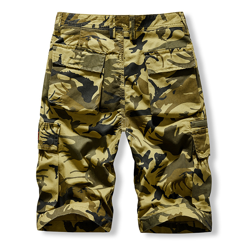 Pantaloni scurți pentru bărbați, de vară, casual, cu buzunare multiple, cu șase puncte, pentru comerț exterior transfrontalier, Khmer Tooling