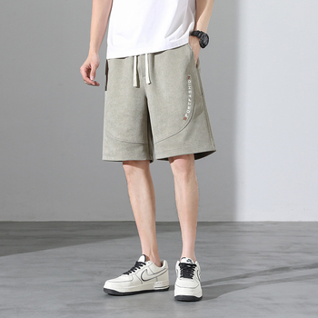 Meeste lühikesed püksid 2023. aasta suvised õhukesed moekad brändi lahtised spordipüksid trendikad moekad pealisrõivad vabaaja keskmise pikkusega püksid