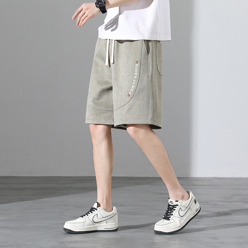 Meeste lühikesed püksid 2023. aasta suvised õhukesed moekad brändi lahtised spordipüksid trendikad moekad pealisrõivad vabaaja keskmise pikkusega püksid