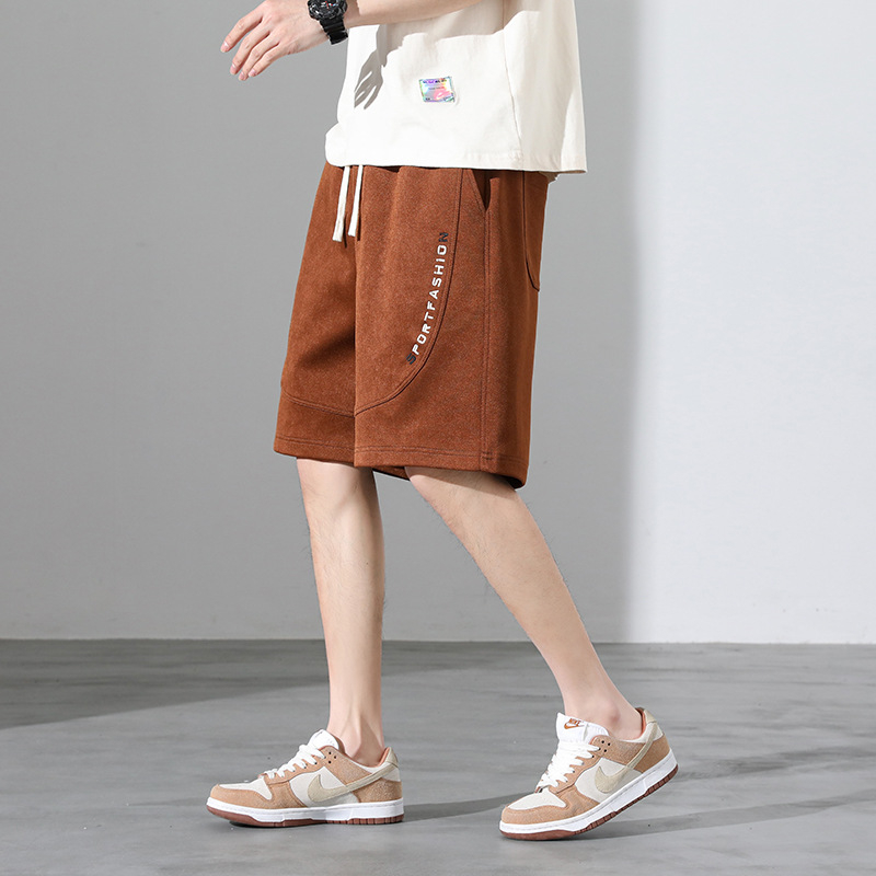 Meeste lühikesed püksid 2023. aasta suvised õhukesed moekad brändi lahtised spordipüksid trendikad moekad pealisrõivad vabaaja keskmise pikkusega püksid