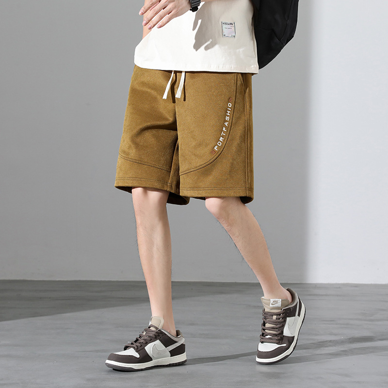 Meeste lühikesed püksid 2023. aasta suvised õhukesed moekad brändi lahtised spordipüksid trendikad moekad pealisrõivad vabaaja keskmise pikkusega püksid