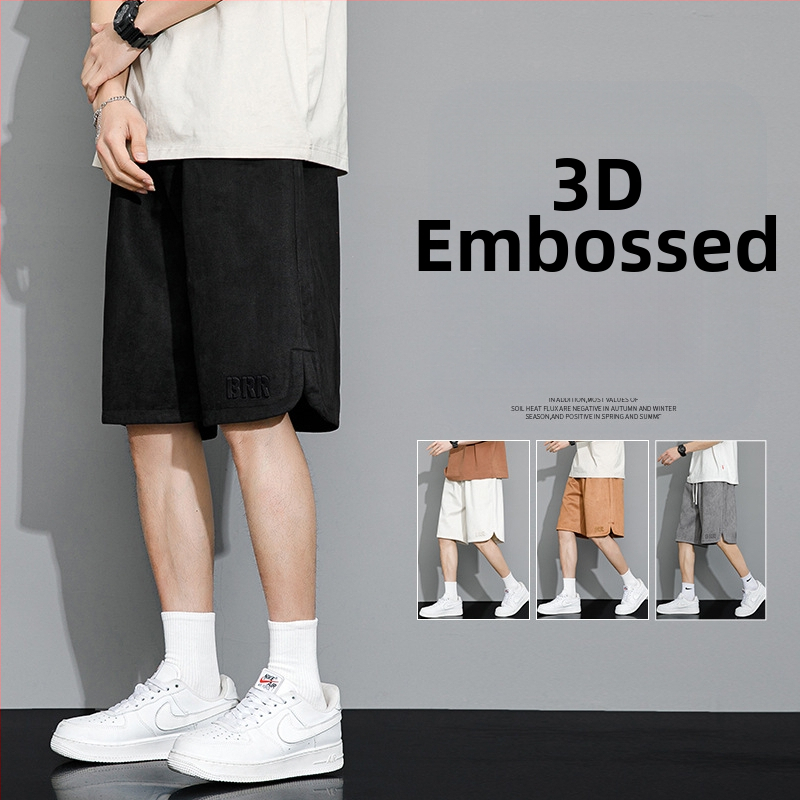 Мъжки ежедневни шорти, летен тънък стил, свободна кройка, голям размер, екстра големи, спортни шорти от ледена коприна, ежедневни модерни панталони