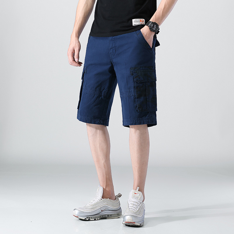 2022. aasta suvised lühikesed püksid, Euroopa ja Ameerika välistingimustes sportimiseks, taskuga kamuflaaž, pestud kombinesoonid, lühikeste pükstega meeste vabaajapüksid