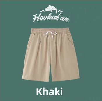 Ανδρικά σορτς από μετάξι Ice Silk, καλοκαιρινά, μοντέρνα, off-top παντελόνια, φοιτητικά, χαλαρά, μεγάλα αθλητικά παντελόνια