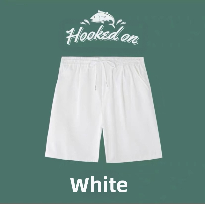 Pánske letné športové šortky Ice Silk, nové kórejské štýlové módne nohavice bez rukávov, voľné, veľké športové nohavice