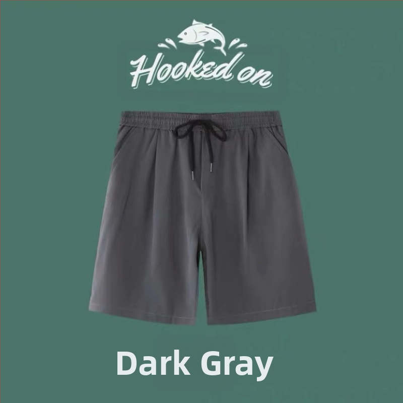 Pánske letné športové šortky Ice Silk, nové kórejské štýlové módne nohavice bez rukávov, voľné, veľké športové nohavice